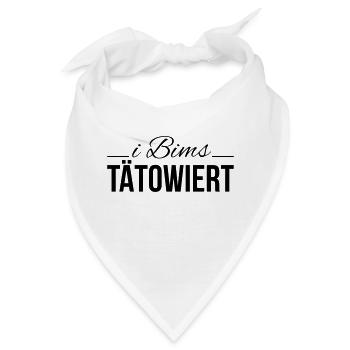 i bims tätowiert - Bandana - Weiß - Vorne