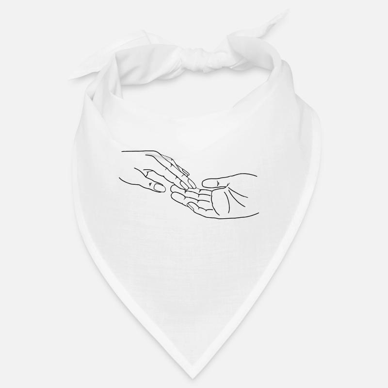 hände - Bandana - Weiß