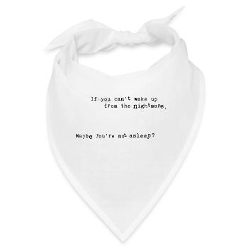 Albtraum (fertige Farbe) - Bandana - Weiß - Vorne