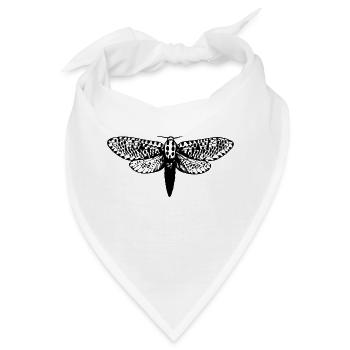 Motte Zeichnung - Bandana - Weiß - Vorne