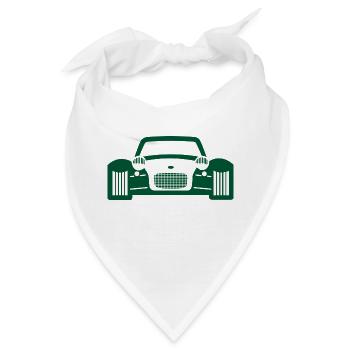 Rennwagen - Bandana - Weiß - Vorne