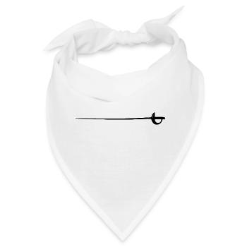 fencing fechten floret sword parry samurai18 - Bandana - Weiß - Vorne