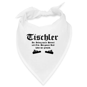 tischler - Bandana - Weiß - Vorne