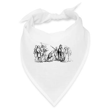 knight ritter sword schwert armor71 - Bandana - Weiß - Vorne