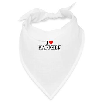 I love Kappeln - Bandana - Weiß - Vorne