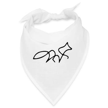 Fox oneline - Bandana - Weiß - Vorne