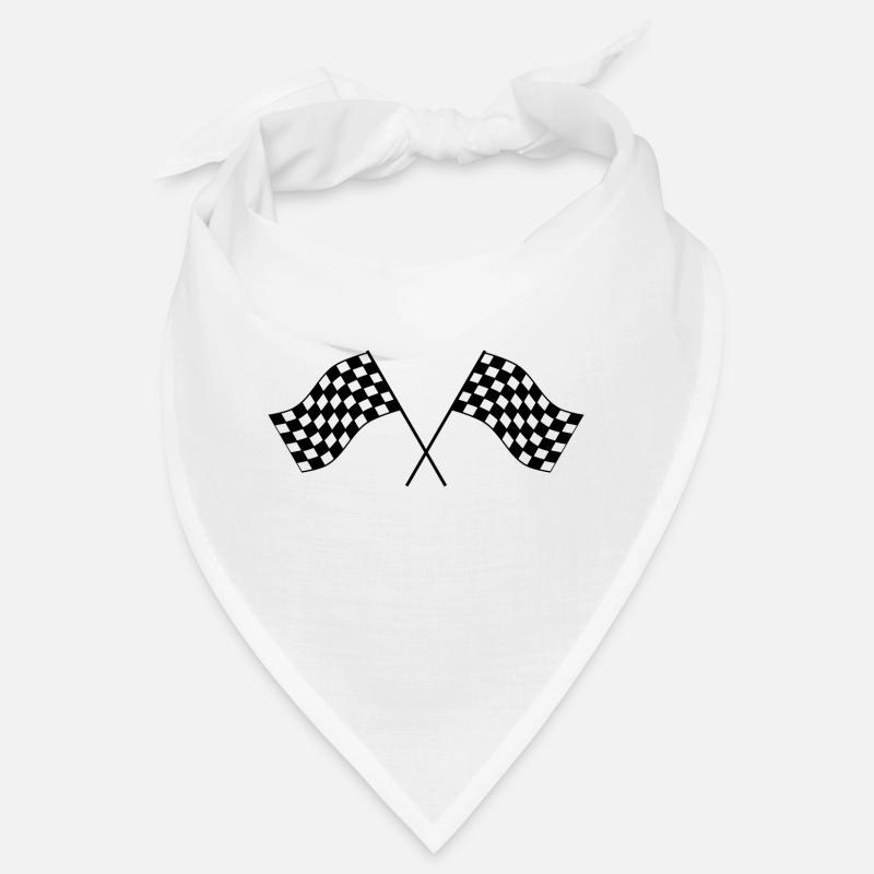 Drapeau à damier d’arrivée Flag Race End end station Idea Bandana