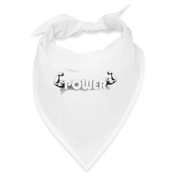 Muskel Power Fitness - Bandana - Weiß - Vorne