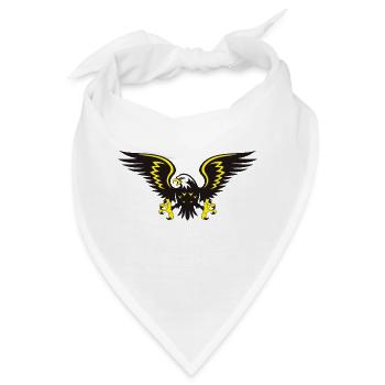 adler eagle bussard falke habicht hawk falcon53 - Bandana - Weiß - Vorne