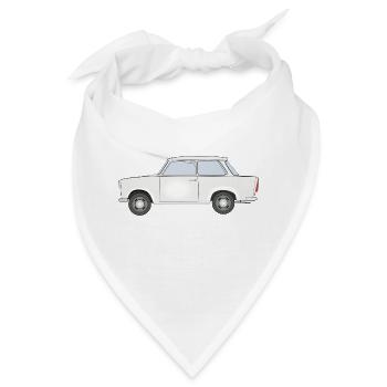 Trabbi Ostalgie Design - Bandana - Weiß - Vorne