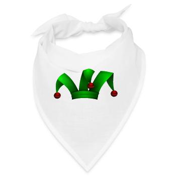clown harlekin hofnarr kasper komiker narr witzbol - Bandana - Weiß - Vorne