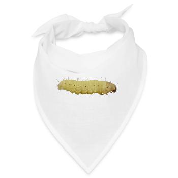 Raupe - Bandana - Weiß - Vorne
