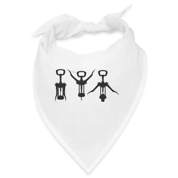 Flaschenöffner - Bandana - Weiß - Vorne