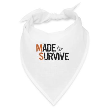 Made to Survive - Bandana - Weiß - Vorne