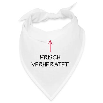 Frisch verheiratet Flitterwochen Hochzeitsreise - Bandana - Weiß - Vorne
