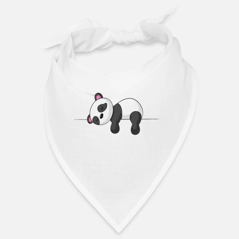 Sleepy cartoon panda Bandana