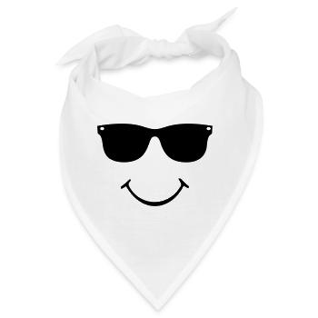 smiley face - Bandana - Weiß - Vorne