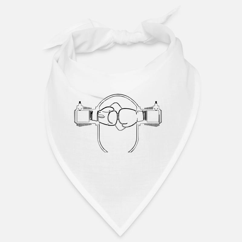 Boxer Motor - Bandana - Weiß