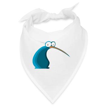 Vogel-Karikatur von Neuseeland-Kiwi - Bandana - Weiß - Vorne