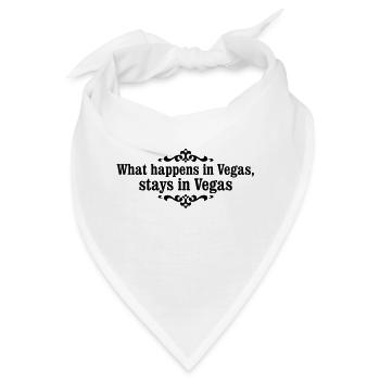was in Vegas passiert ... - Bandana - Weiß - Vorne