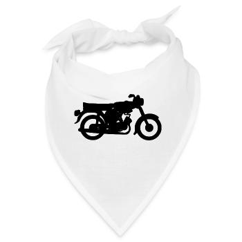 Die Simson S51 schwarz - Bandana - Weiß - Vorne