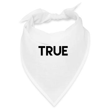 stylisches Design, true - Bandana - Weiß - Vorne