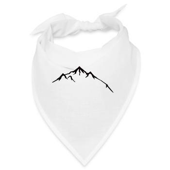 Berggipfel - Bandana - Weiß - Vorne