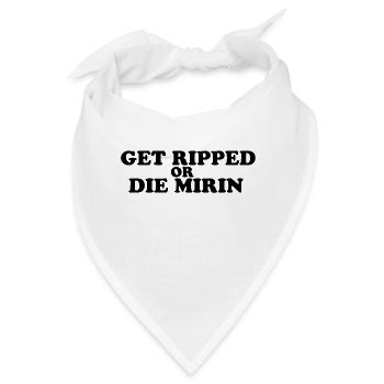 Lass gerissen oder sterben Mirin zyzz - Bandana - Weiß - Vorne
