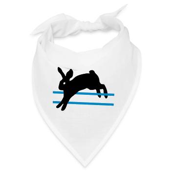 Ein Sprung Kaninchen - Bandana - Weiß - Vorne