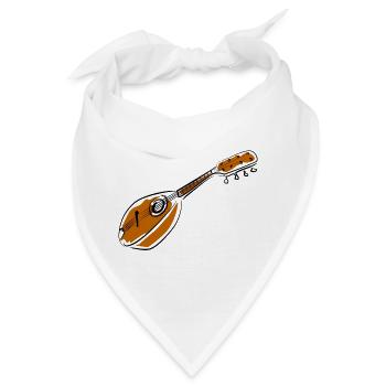 Akustische Mandoline im Skizzenstil - Bandana - Weiß - Vorne