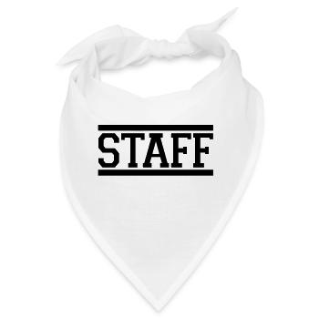 staff - Bandana - Weiß - Vorne