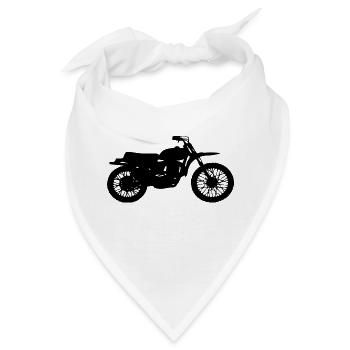Enduro Motorad - Bandana - Weiß - Vorne