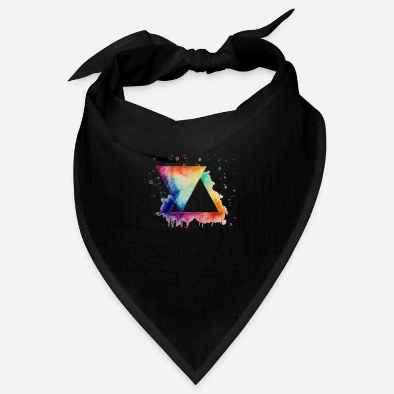 Triangles in bright colors Bandana