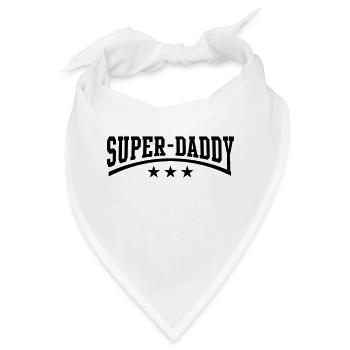 Super-Daddy - Bandana - Weiß - Vorne