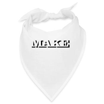 make (1c) - Bandana - Weiß - Vorne