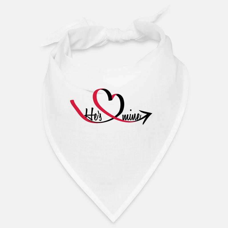 He's mine Heart Bandana