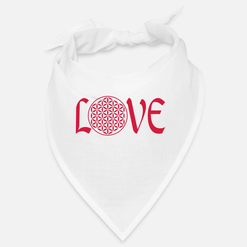 Blume des Lebens LOVE Bandana