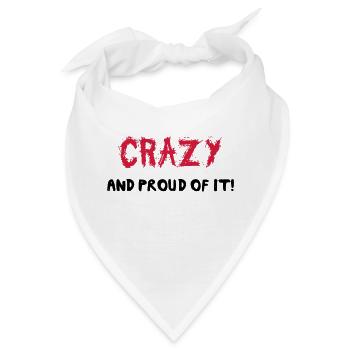 Crazy - Bandana - Weiß - Vorne