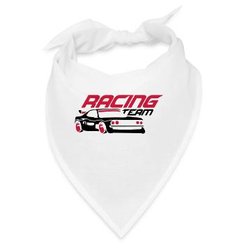 Racing Team Car - Bandana - Weiß - Vorne