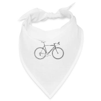 Rennrad - Bandana - Weiß - Vorne