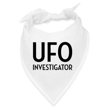 Ufo Alien Raum außerirdisches Aussenseiter - Bandana - Weiß - Vorne