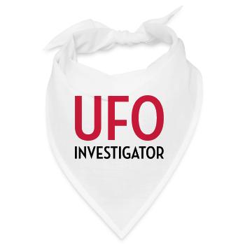 Ufo Alien Raum außerirdisches Aussenseiter - Bandana - Weiß - Vorne