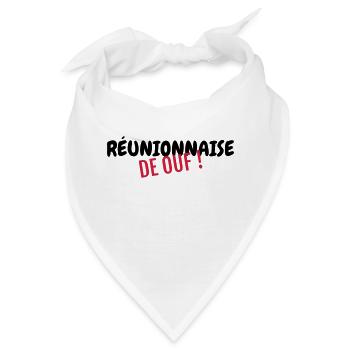 Réunion / 974 / Frankreich / Afrika - Bandana - Weiß - Vorne