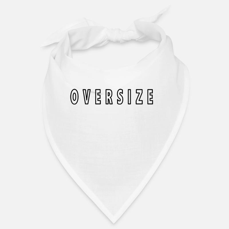 oversize large white Bandana