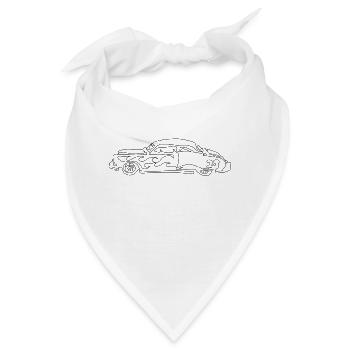 Hot Rod - Bandana - Weiß - Vorne