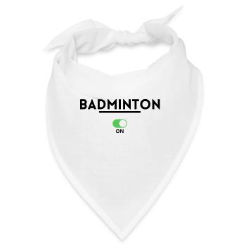 Badminton. Badminton T-Shirt - Bandana - Weiß - Vorne