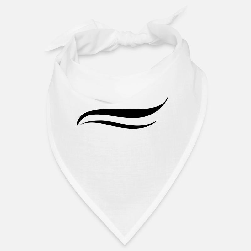 Décor de lignes courbes Bandana