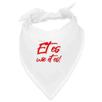 Es ist wie es ist Kölsche Grundgesetz - Bandana - Weiß - Vorne