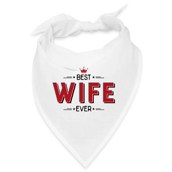 Ehefrau - Bandana - Weiß - Vorne