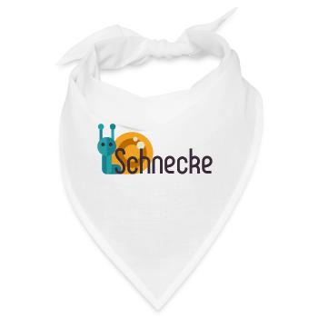 Schnecke - Bandana - Weiß - Vorne
